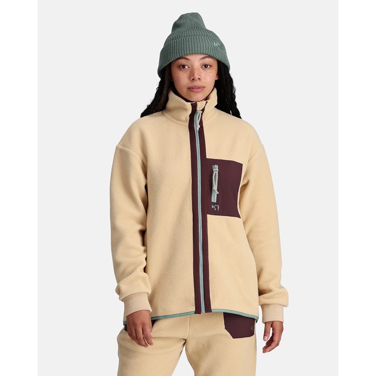 Kari Traa Ane Pile Jacket Light Beige
