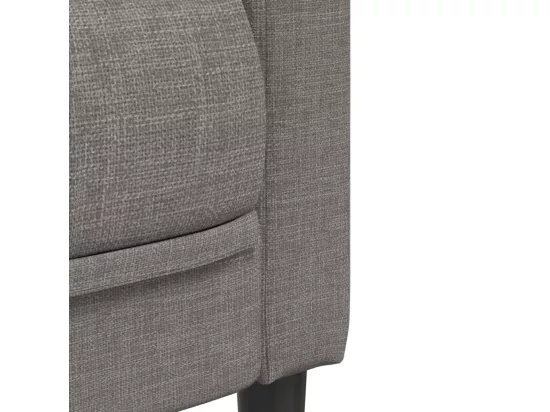 Ensemble de canapés 3 pcs taupe tissu