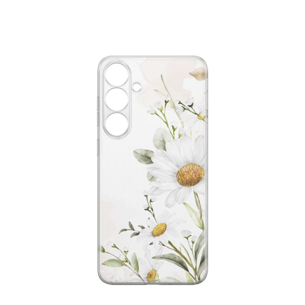 Samsung Galaxy S24 Plus Gummi Hülle Aquarell 20 - Grün