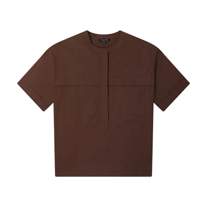 Soeur Blouse Tegan Popeline de Coton | Chocolat