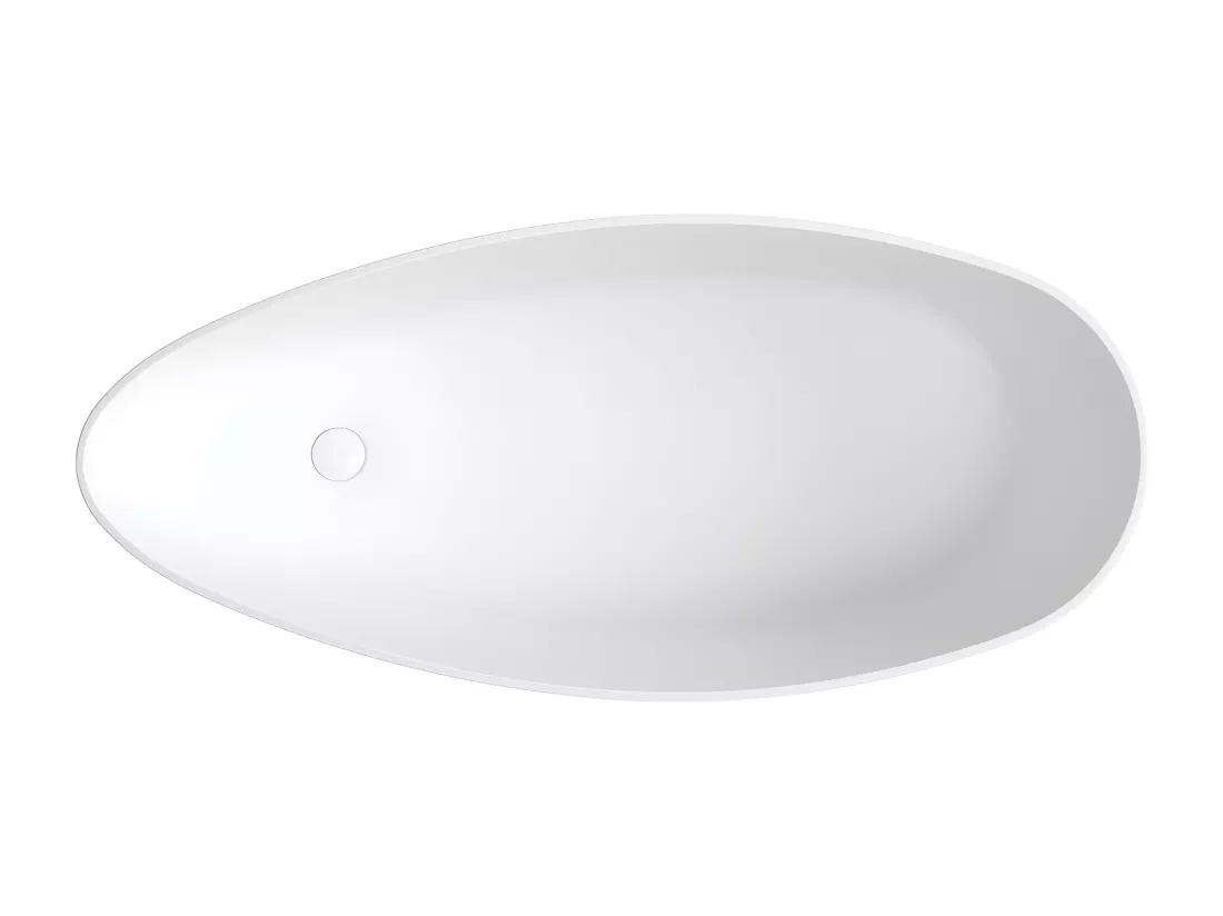 baignoire îlot OMNIRES BARCELONA M+ 156X71 CM couleur : blanc finition : mat