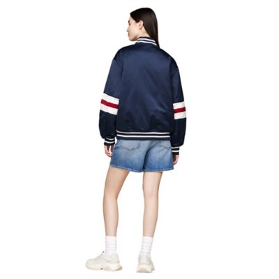 Veste femme Tjw Letterman Satin Bomber TOMMY HILFIGER