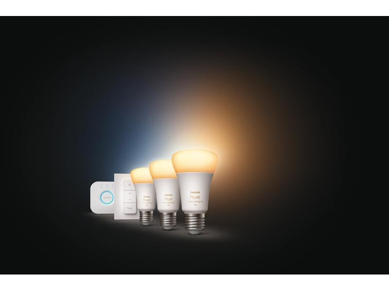Philips Hue White Ambiance E27 3er Starter Set   Dimmschalt Starterset
