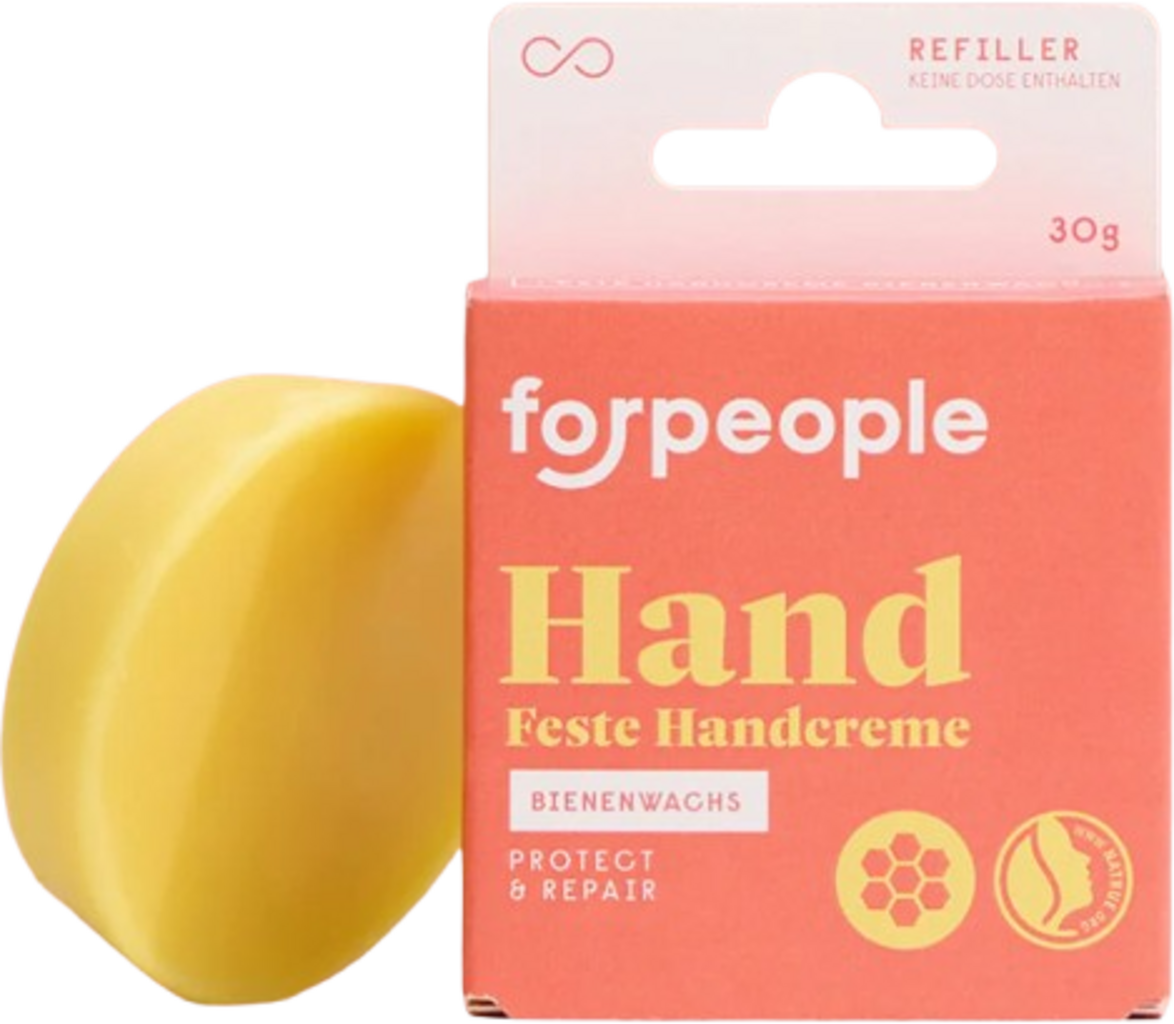 forpeople  Feste Handcreme Bienenwachs, Nachfüller (30 g)