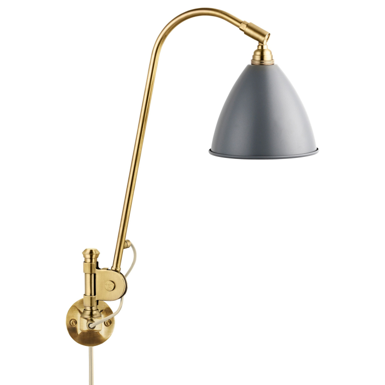 Gubi Bestlite BL6 wandlamp messing/grijs