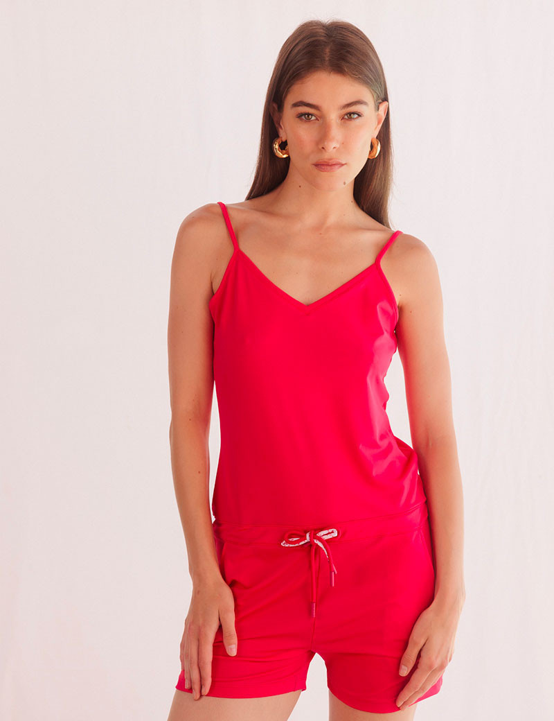 HBT BASICS POP | DONNA COMBINAISON SHORT FUSHIA