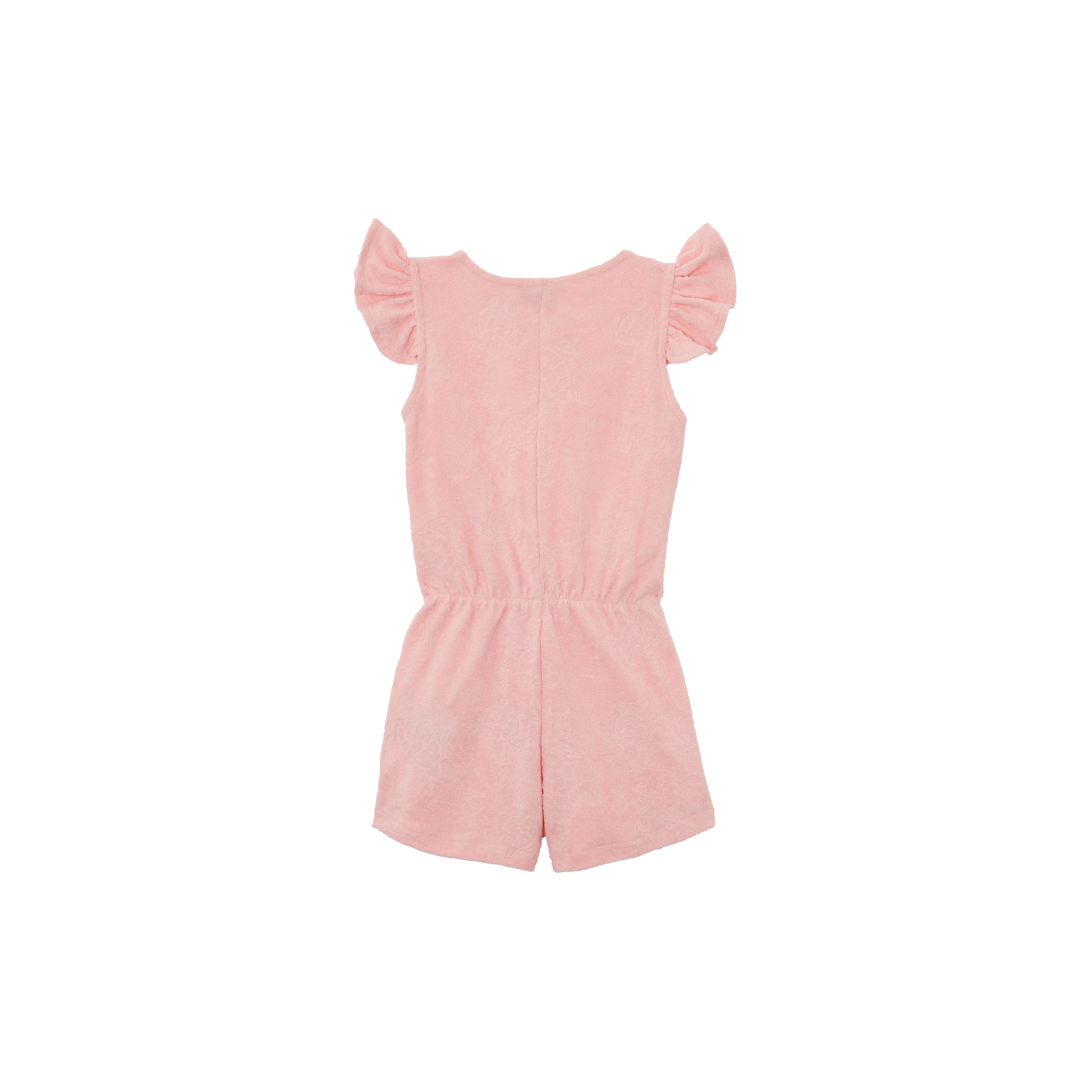 Combinaison short en éponge fille Tortue jacquard