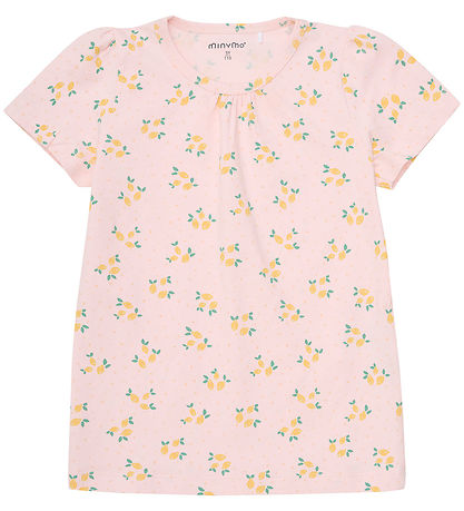 Minymo Shorts Set - T-Shirt/Shorts - Rosenquarz m. Zitronen