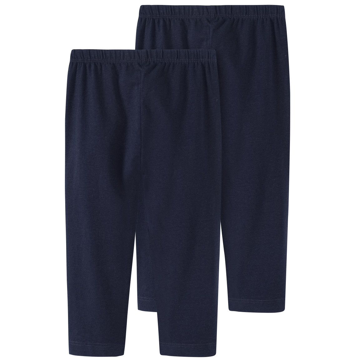 Famy 2 Mädchen Capri-Leggings im Basic-Look dunkelblau