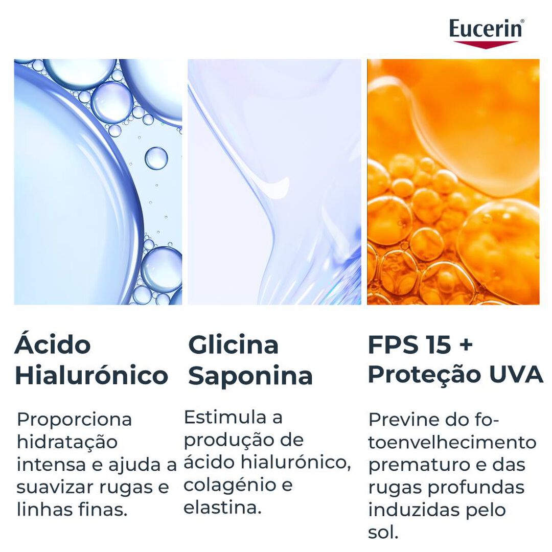 EUCERIN  Hyaluron-Filler x3 Effect Creme de Dia - Pele Seca FPS 15 - 50ml