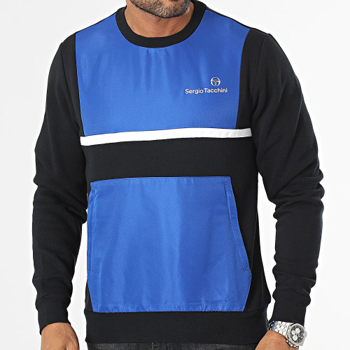 Sweat Crewneck 40346 Mixable Noir Bleu Roi