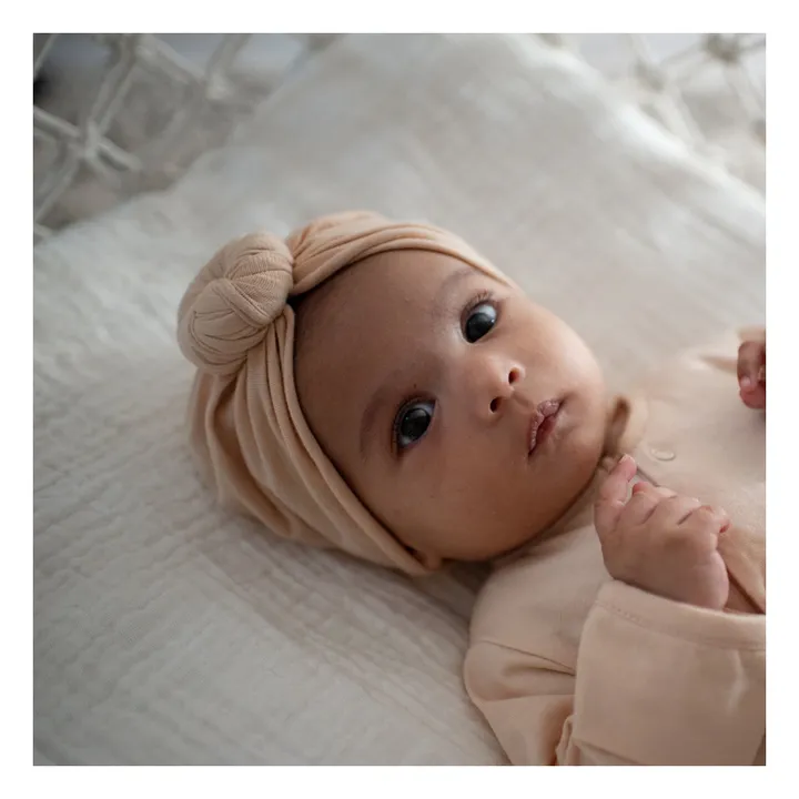 Bonjour Little Bonnet turban Beanie Nude | Beige