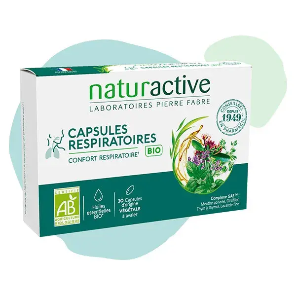 Naturactive GAE Capsules respiratoires Bio aux Huiles Essentielles 30 capsules