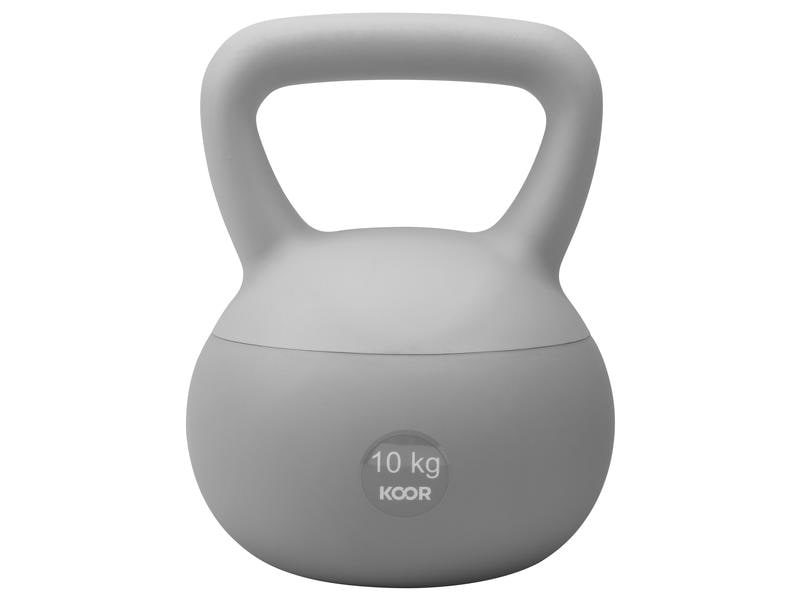 KOOR Kettlebell Paalla Soft, 10 kg Kugelhantel für das Training zu Hause