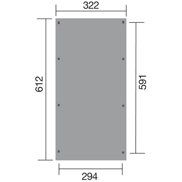 Weka Carport 617, mit Stahldach