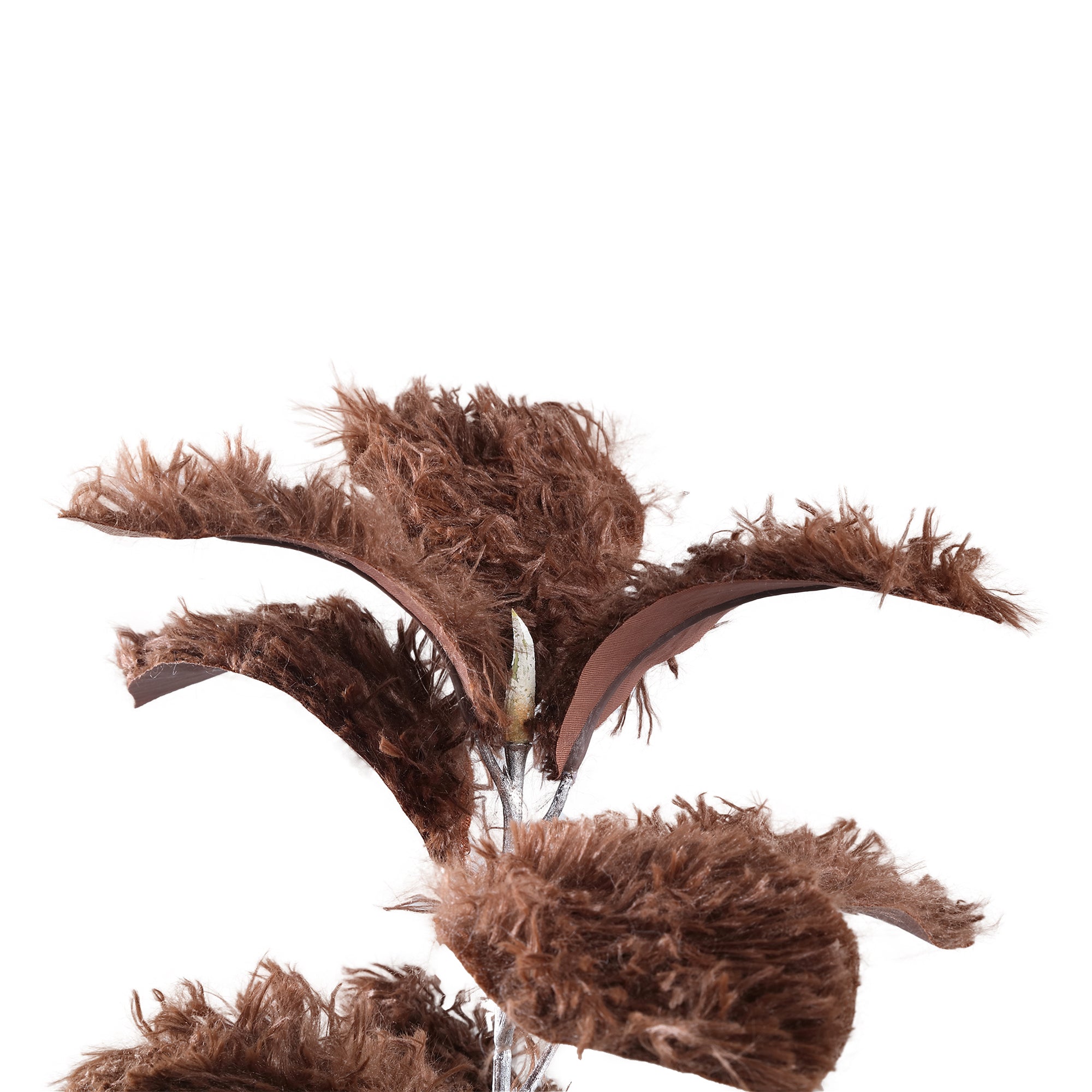 PTMD - Kunstblad Leaves - Bruin - 36x26x84cm