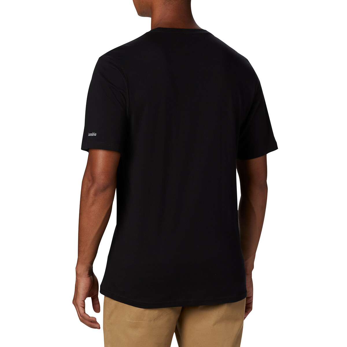 COLUMBIA<br>Camiseta de manga curta com logo no peito essencial