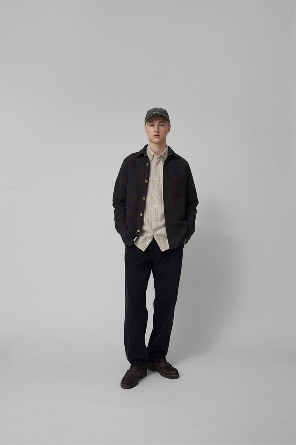 Forét MAP JACQUARD SHIRT Dark grey