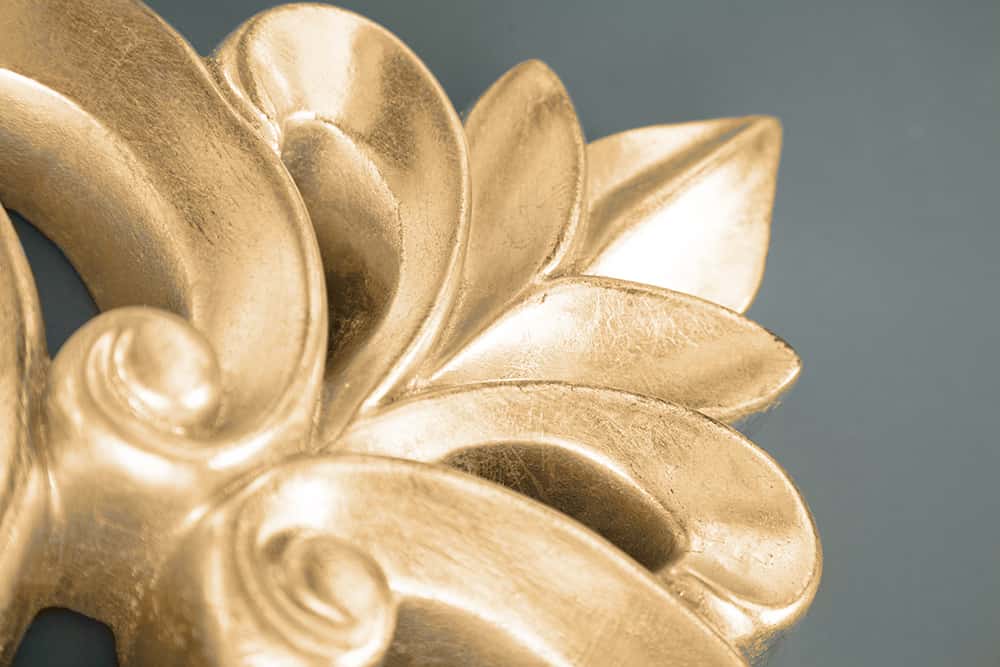 Eleganter Wandspiegel VENICE 75x75cm gold antik Barockstil