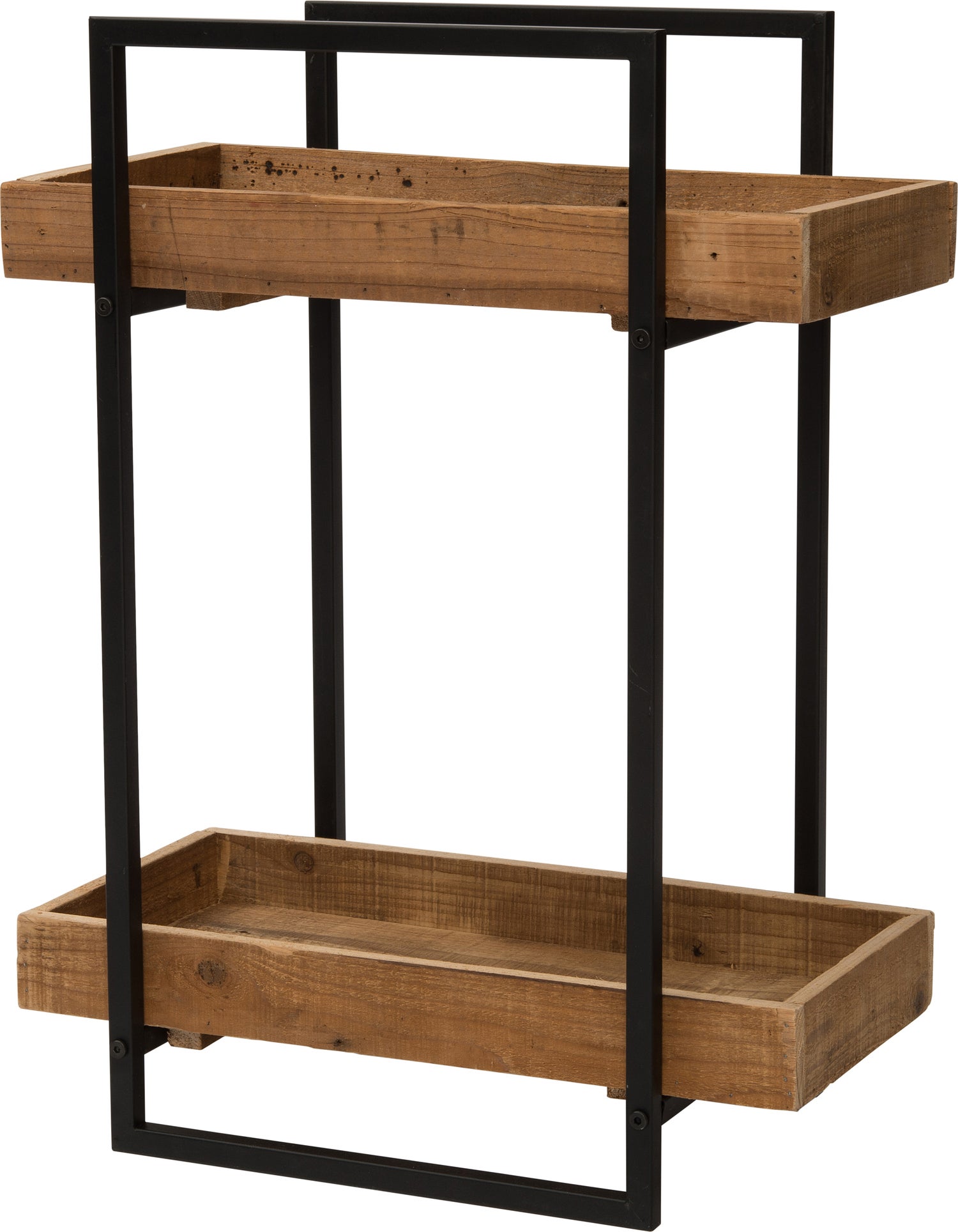 Intratuin wandplank bruin / zwart 50 x 28,5 x 67,5 cm