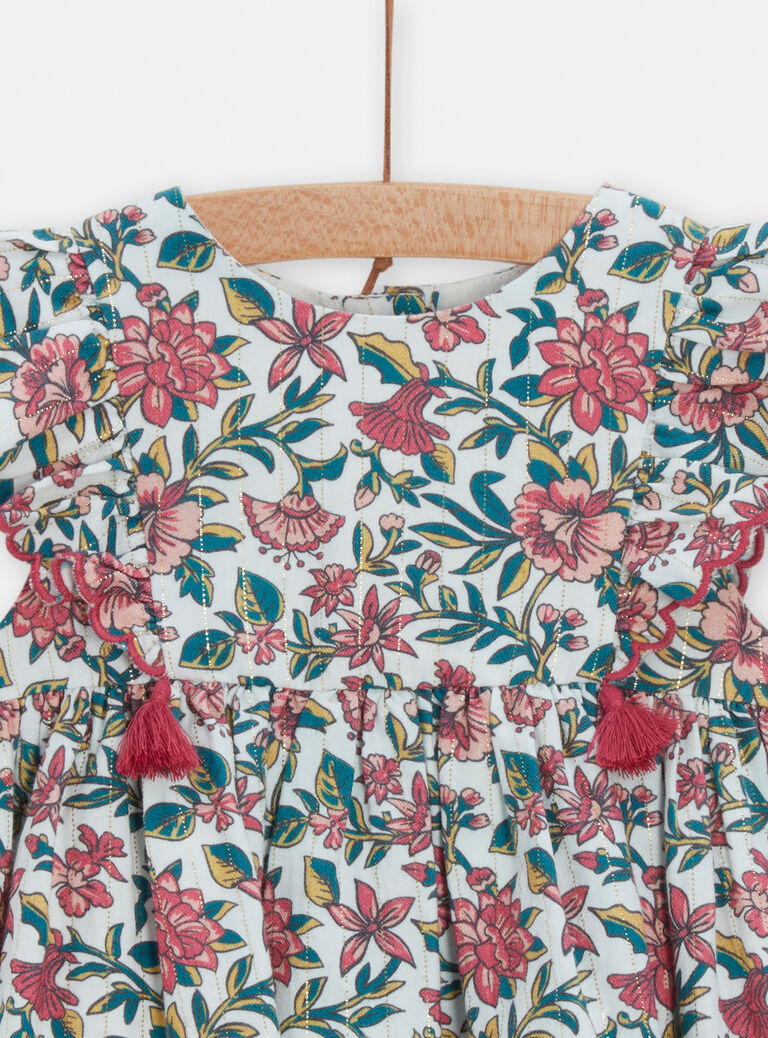 Robe à imprimé fleuri pour bébé fille