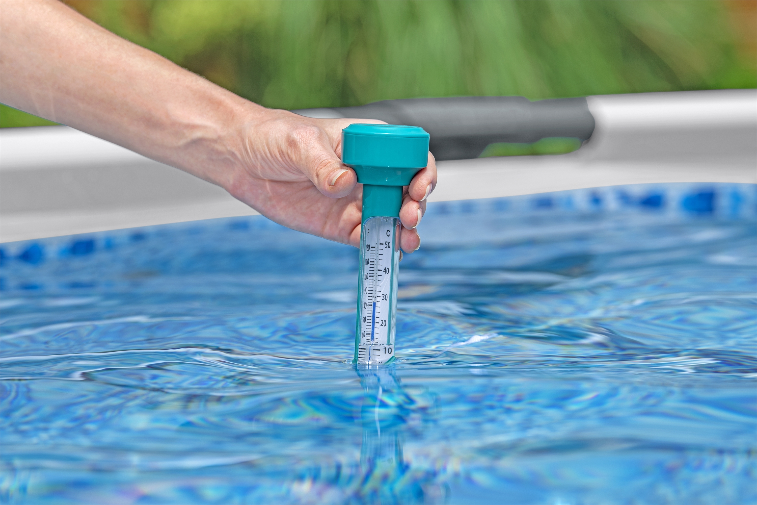 Pool Thermometer schwimmend türkis