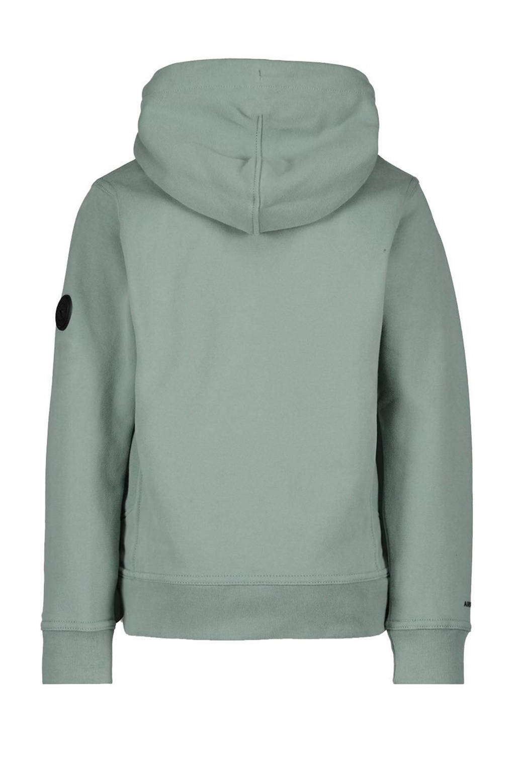 Airforce hoodie van katoen mintgroen