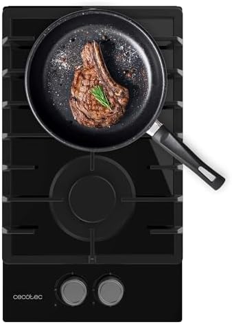 Cecotec Plaque à gaz Bolero Squad G 4200S Glass Black. Plaque à gaz avec 4 feux, finition verre noir, puissance 8000W, grilles individuelles et allumage électrique avec sécurité des vannes. : Cuisine et Maison