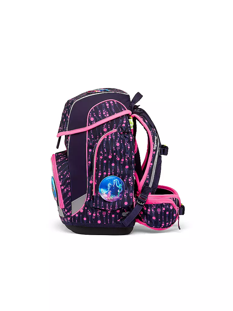 ERGOBAG Schultaschen Set Cubo 5tlg Bärmuda Viereck lila