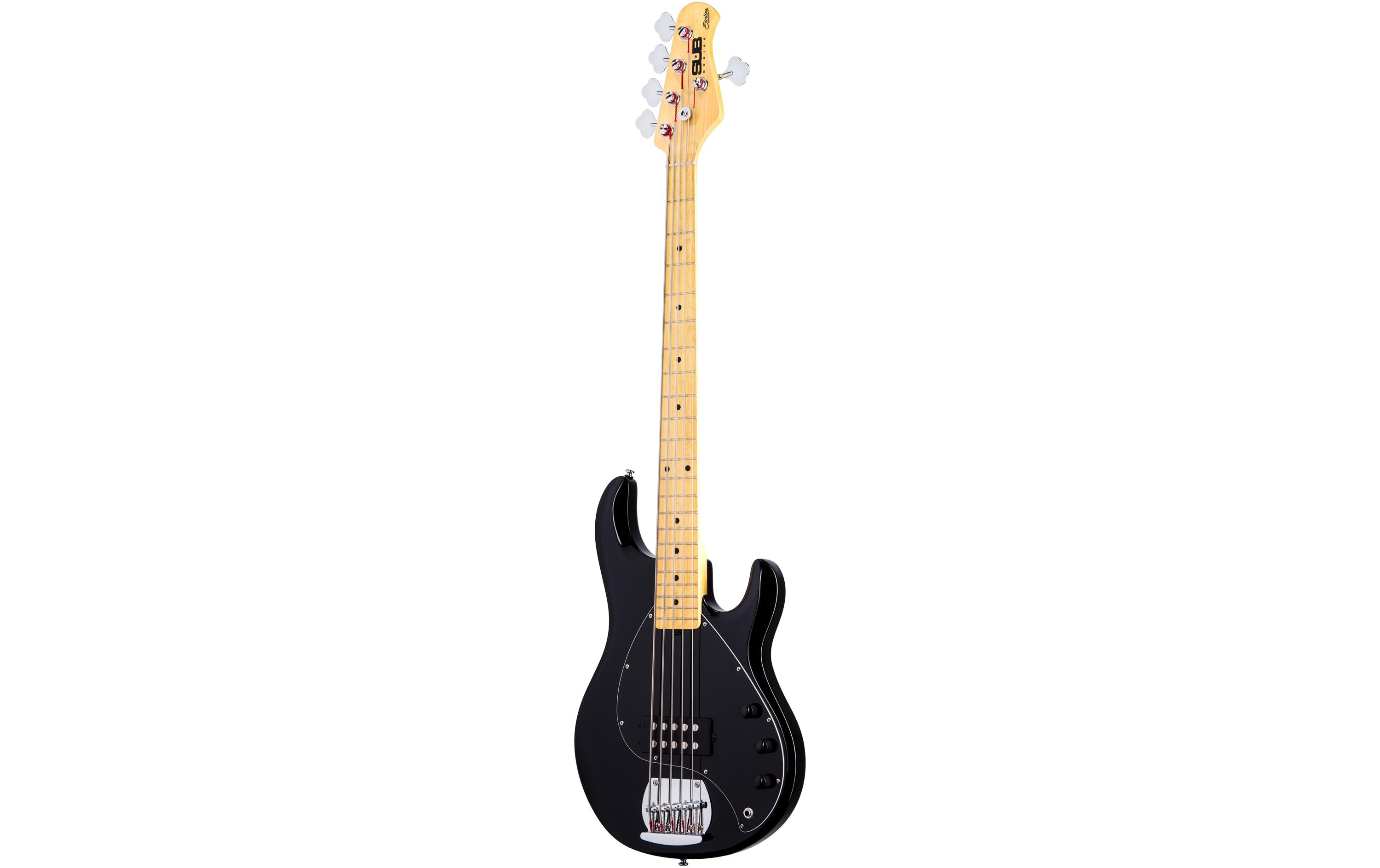 E-Bass StingRay Ray5 – Schwarz<br>5-seitiger Bass mit Aktivelektronik und einem Humbucker