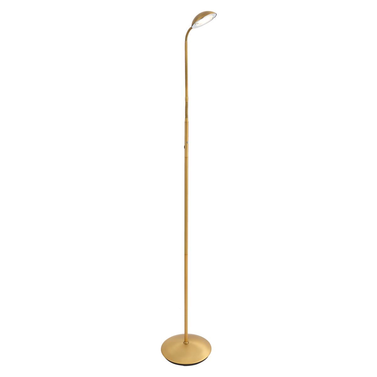 Moderne vloerlamp brons incl. LED 3-staps dimbaar oplaadbaar - Waldorf