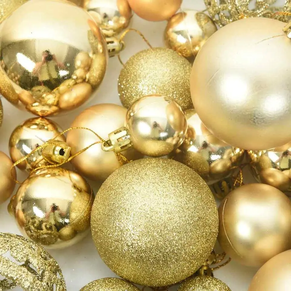vidaXL - Kerstballenset - Goud - Polystyreen