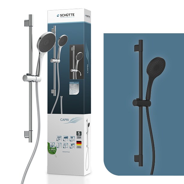 SCHÜTTE CAPRI Stangenbrauseset, Chrom