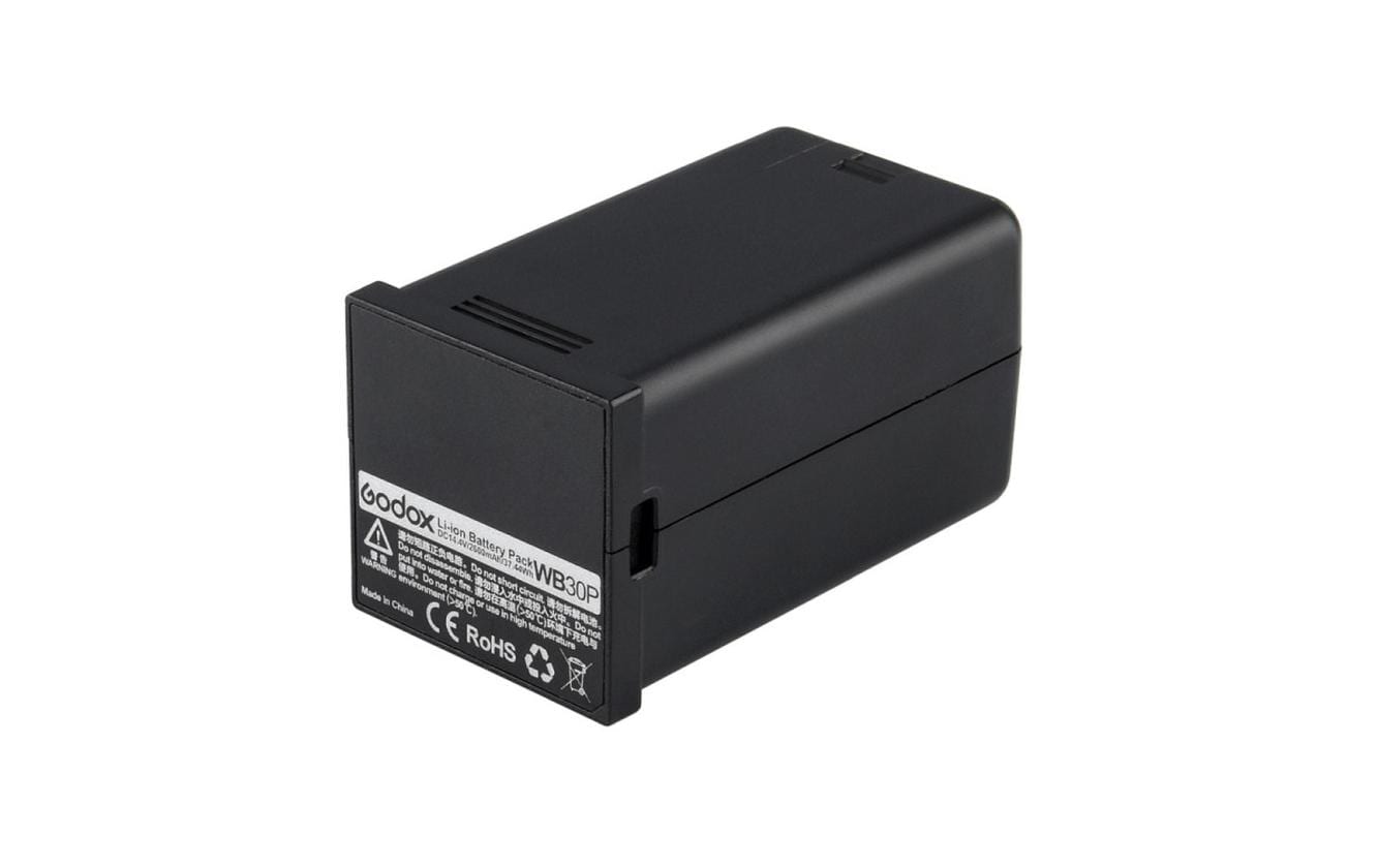 Akku Li-Ion WB30Pro für AD300proLeistungsstarker Lithium-Ionen-Akku für Kameras mit hoher Kapazität und schneller Wiederaufladung