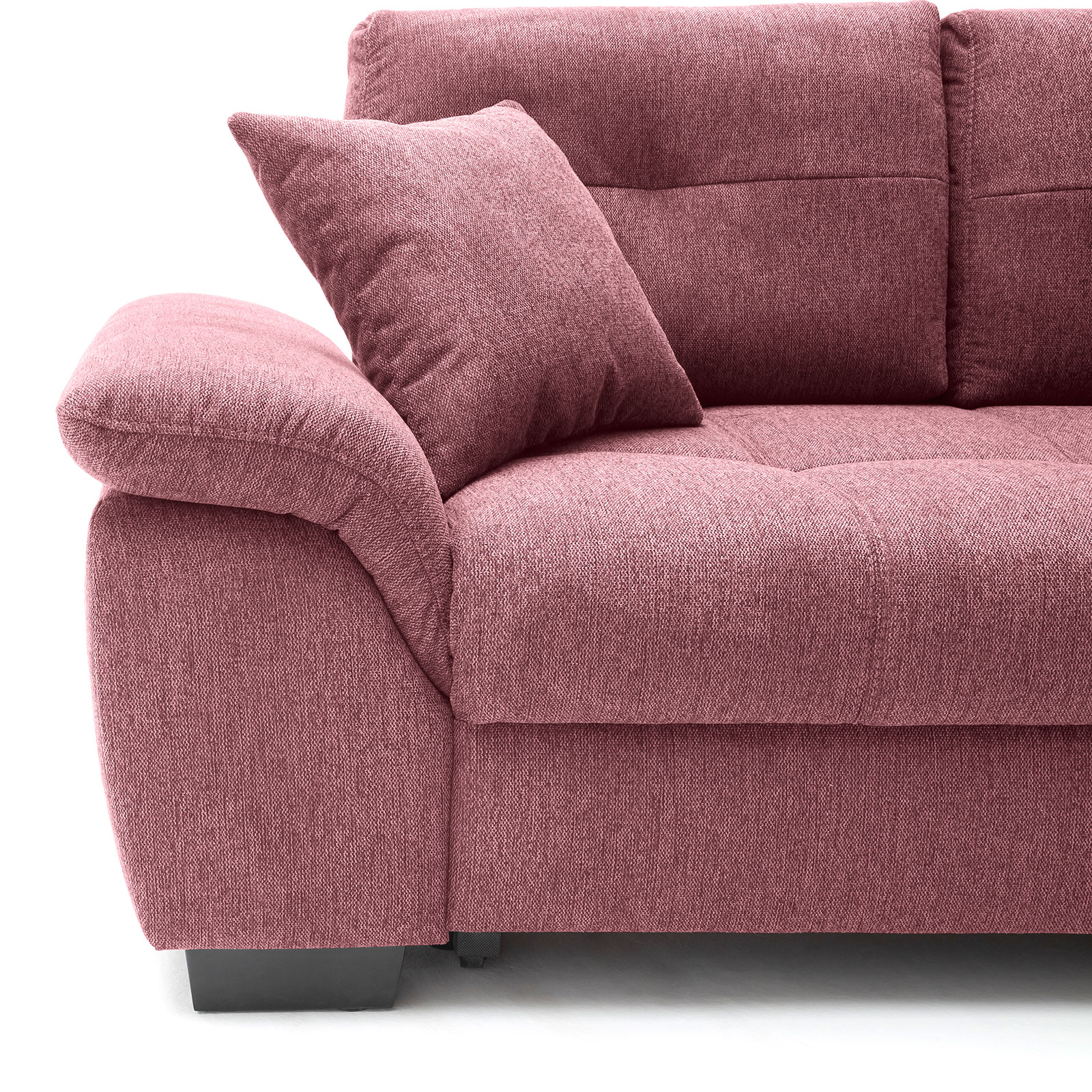 Ecksofa - burgundy - Boxspringaufbau - Dauerschläfer