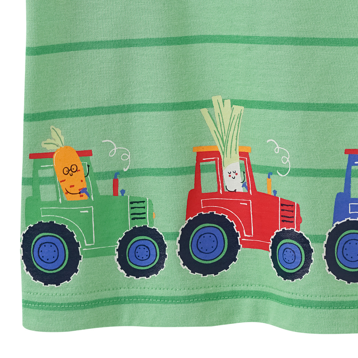 Topomini Baby T-Shirt mit Traktor-Print hellgrün