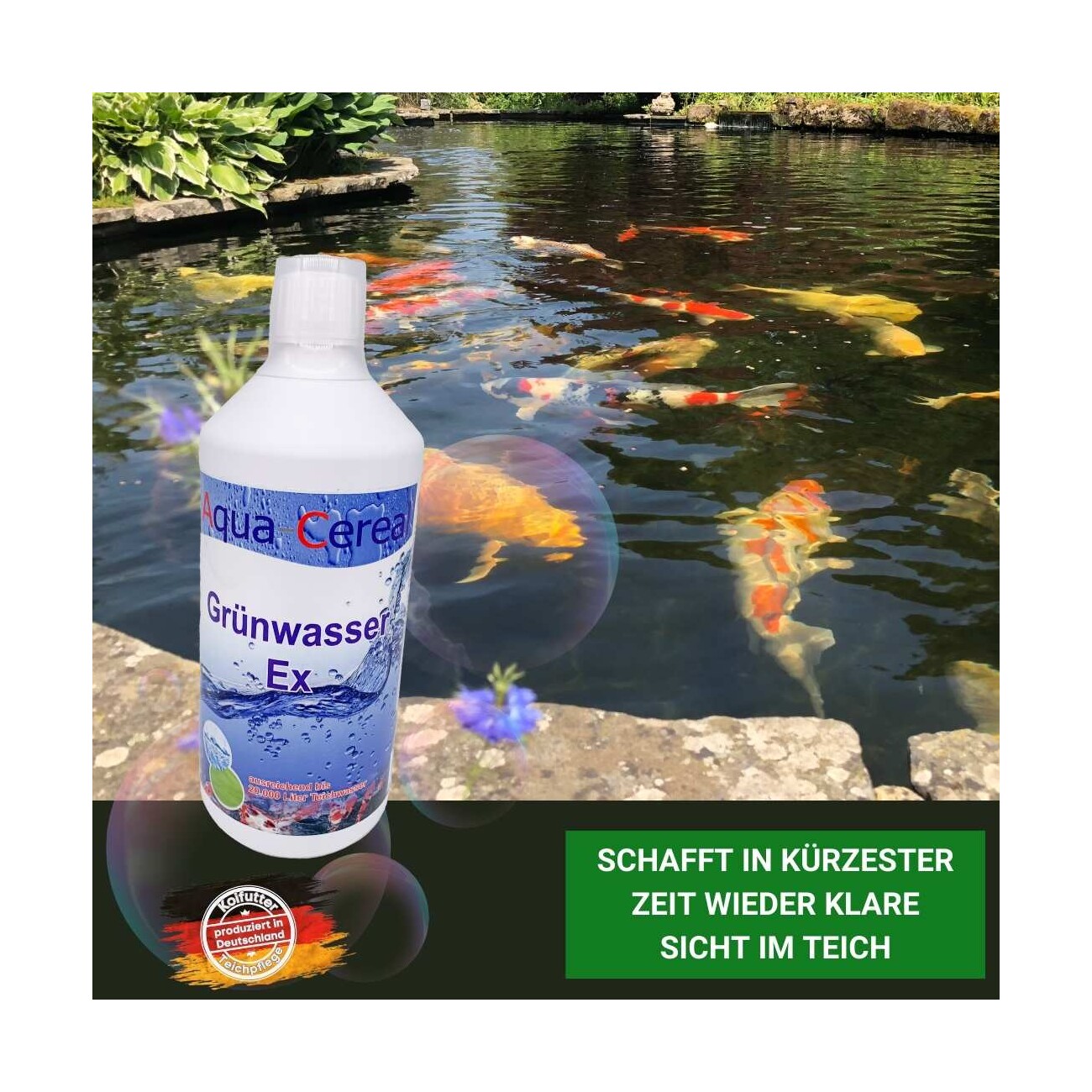 Aqua-Cereal Grünwasser-EX 1 Liter für 20.000 Liter