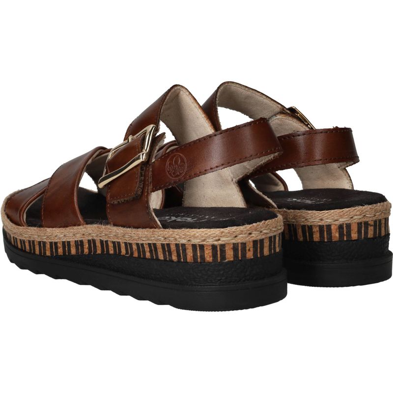 Rieker Sandalen Bruin Dames