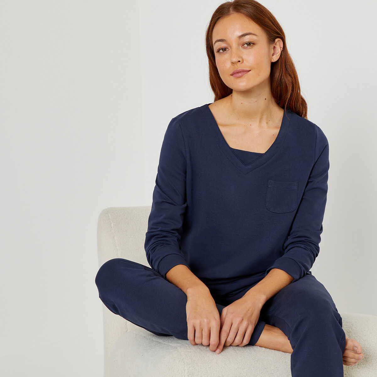 LA REDOUTE COLLECTIONS<br>Pijama de lã de 2 peças