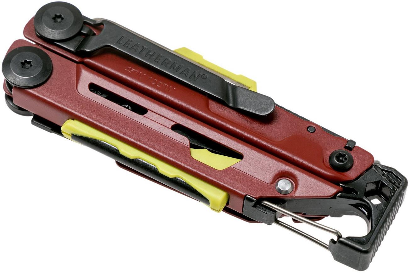 Leatherman Signal Crimson Red survival multitool 832745, nylon foedraal