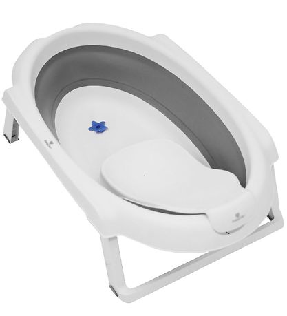 BabyDan Badewanne m. Badewanne - 30 L - Faltbar - Weiß