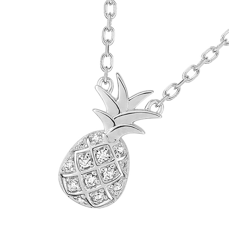 Collier Femme - Oxyde de zirconium - Argent 925 - Longueur : 42 cm