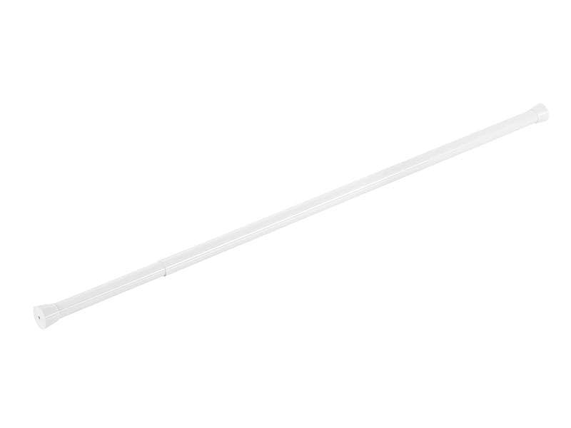 diaqua® Duschvorhangstange Basic 75 - 130 cm, Ø 21 mm Ausziehbare Duschvorhangstange in Weiss
