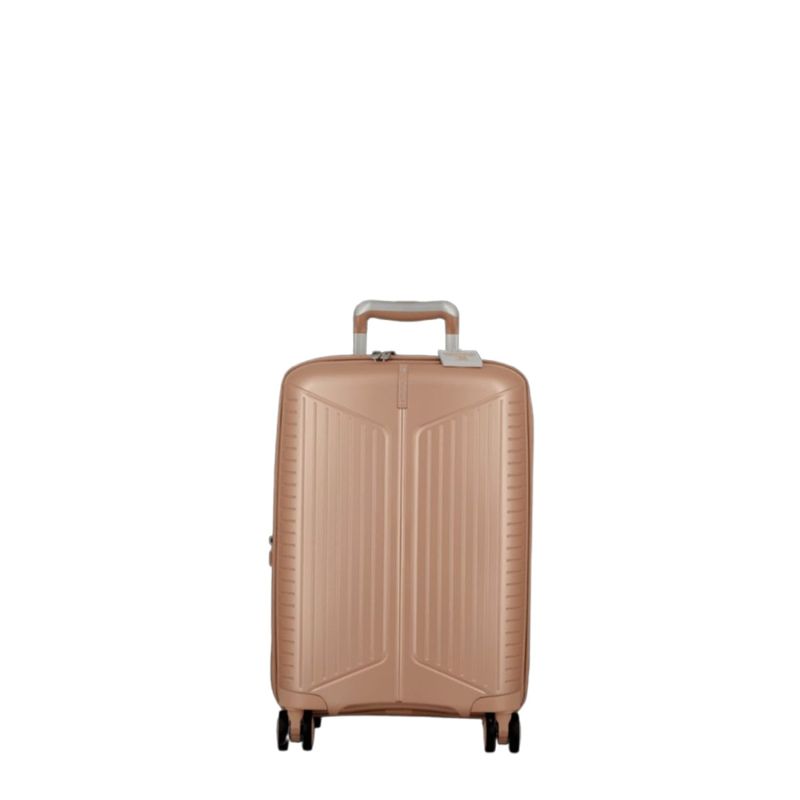 Valise cabine rigide extensible Évaé 55 cm Rose Pale