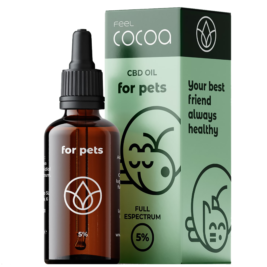Óleo de CBD FEEL COCOA 5% PARA ANIMAIS DE ESTIMAÇÃO