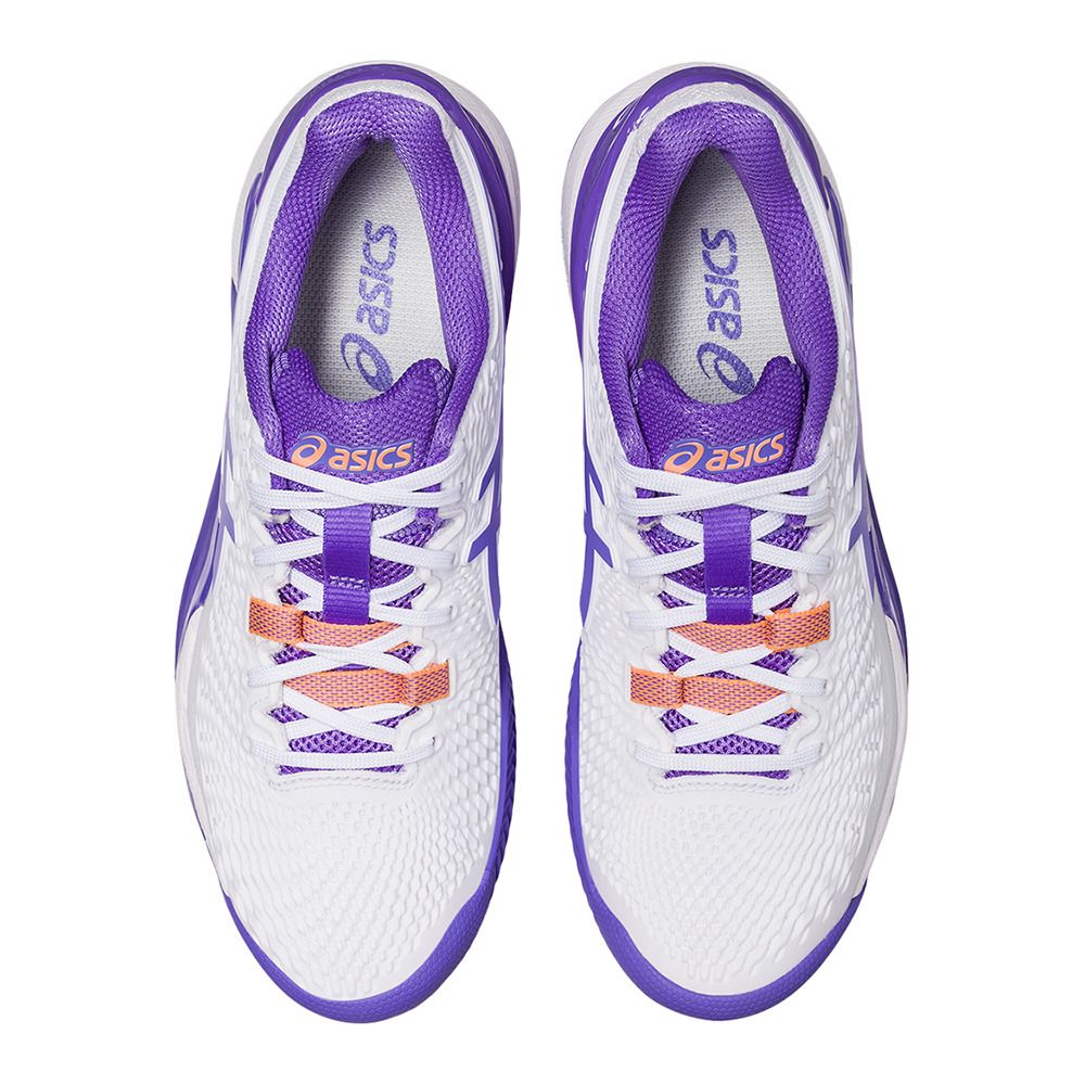 Asics GEL-RESOLUTION® 9 CLAY - Chaussures tennis Femme white/amethyst