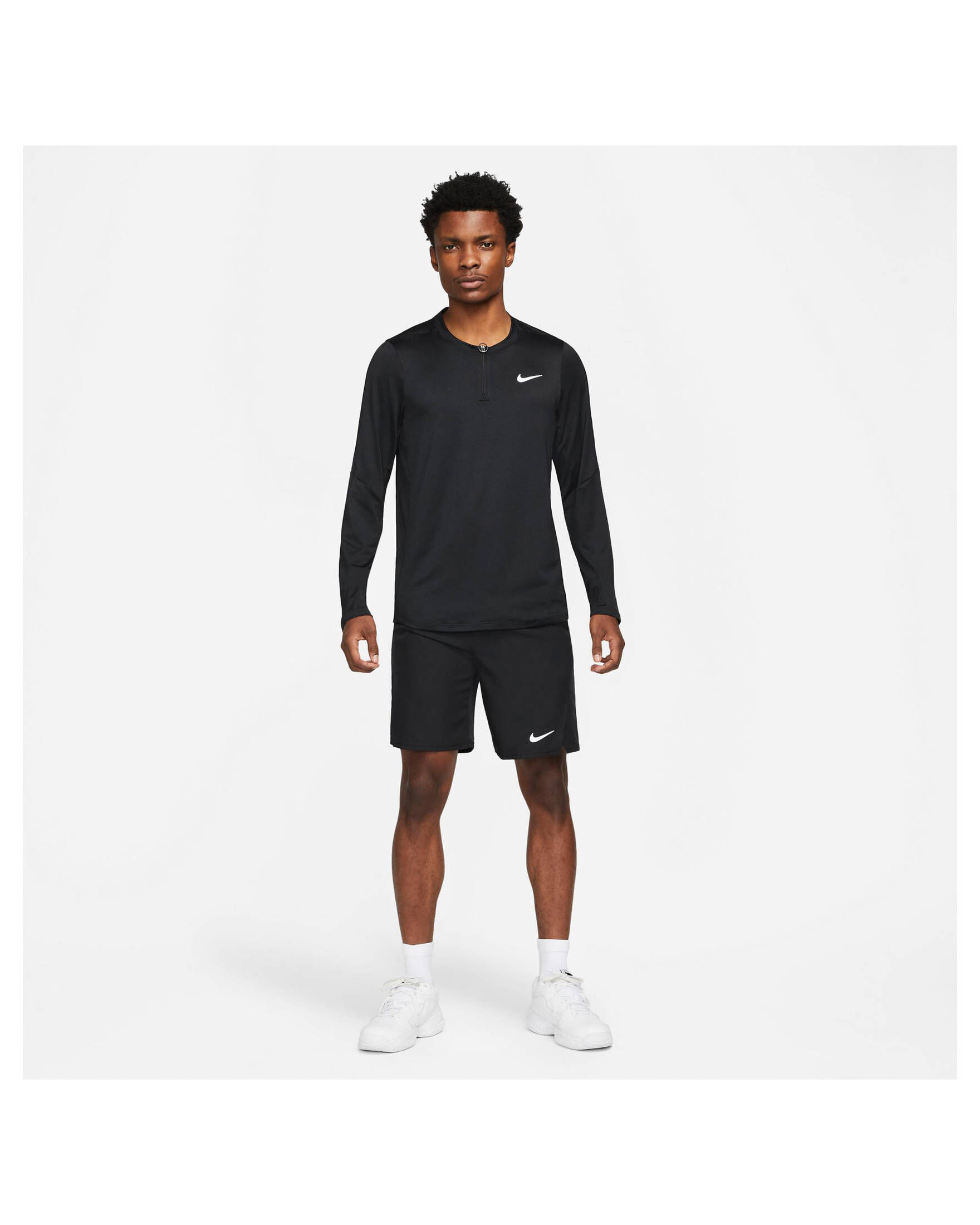 Nike| Herren Tennis-Shirt COURT DRI-FIT ADVANTAGE Slim Fit Langarm
