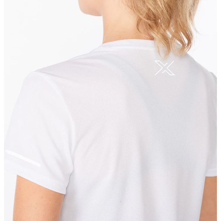 2XU Aero Tee White/Silver Reflective
