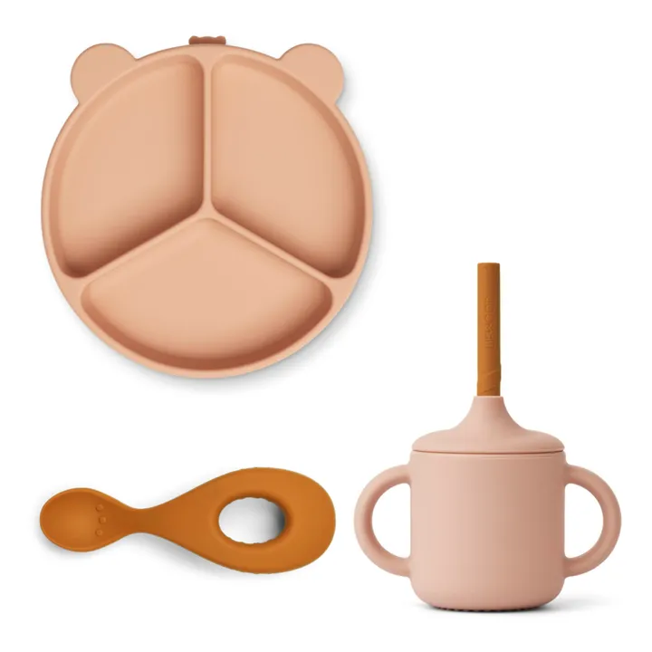 Liewood Set de vaisselle Lance- set de 3 | Rose