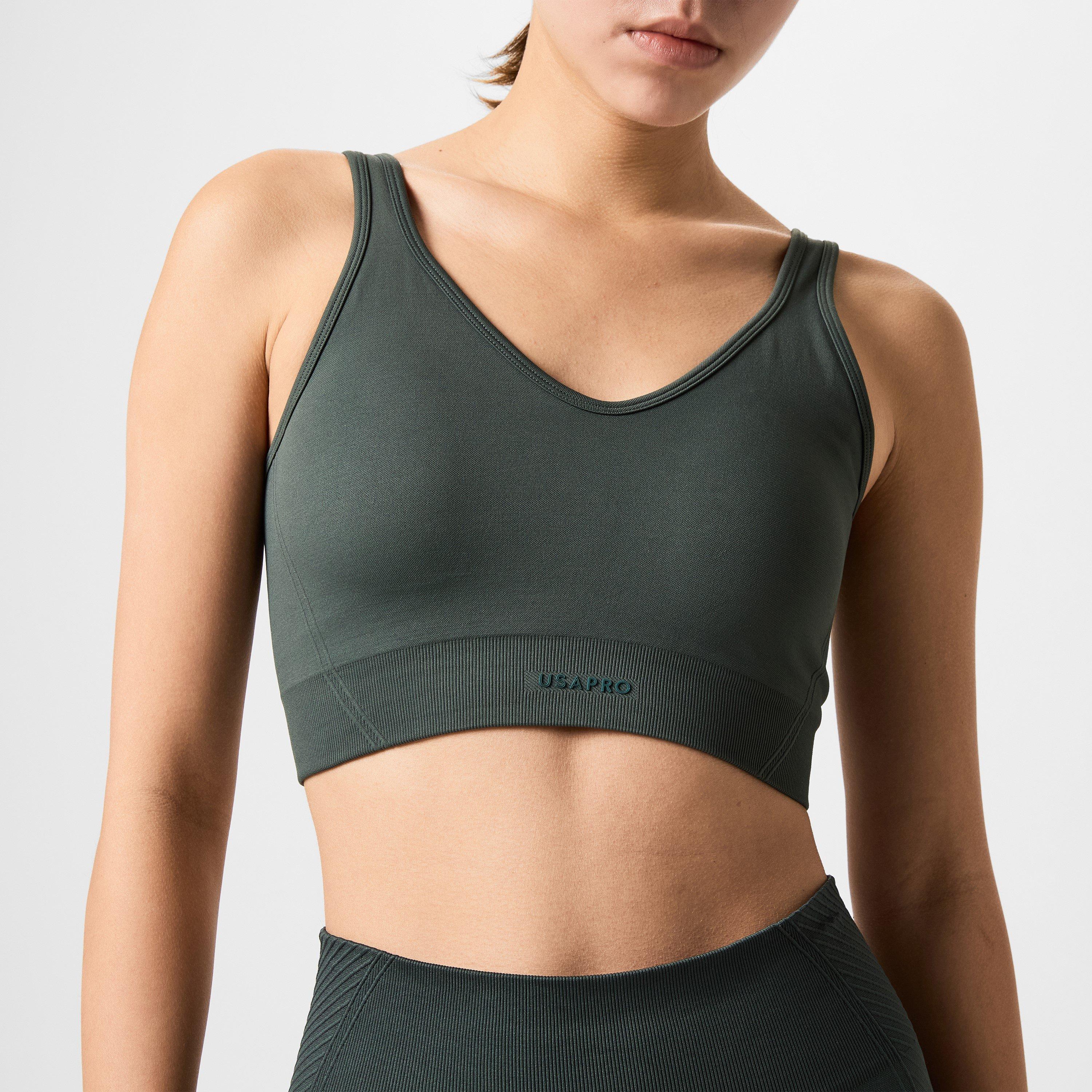 USA Pro Scoop Back Sports Bra Womens